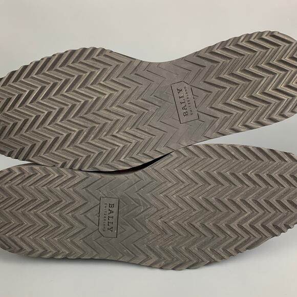 BALLY Size 8.5 Brown Antique Leather Wingtip Lace Up Shoes - Picture 8 of 8